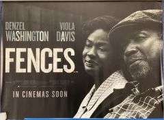 Fences Original Movie Poster approx size 40 x 30 inches, Rolled, Good condition. All autographs come