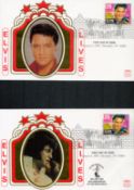 Elvis Presley FDCs with Images, Stamps (USA) and Special FDI Postmarks of Elvis, Celebrating the