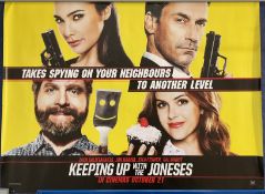 Keeping Up with The Joneses Original Movie Poster approx size 40 x 30 inches, Rolled, Good