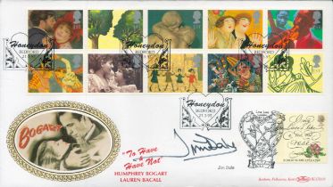 Jim Dale signed Bogart FDC. Double postmarked. Good condition. All autographs come with a