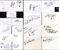 MUSIC Collection of 20 signed white 6x4 inch cards including names of Wheatus, Robin Thicke,