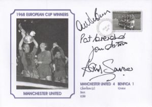 Football Autographed Man United 1968 Commemorative Cover: A Superb Modern Commemorative Cover