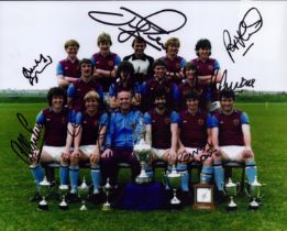 Aston Villa Division 1 winners multi signed team photo includes Gordan Cowans, Jimmer Rimmer, Pat