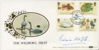 Lavinia Norfolk signed Wildfowl Trust FDC. 19/1/88 Arundel postmark. Good condition. All