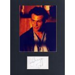 Christian Slater 16x12 mounted signature piece. Good condition. All autographs come with a