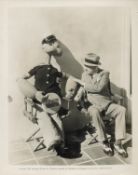 W C Fields and Popeye the Sailor Black and White Photo from Paramount Pictures approx size 10 x 8