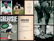 Jimmy Greaves Signed Book - Greavsie The Autobiography by Jimmy Greaves 2003 Hardback Book First