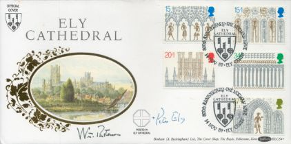 Peter Ely and William Patterson signed Ely Cathedral FDC. 14/11/89 Ely postmark. Good condition. All