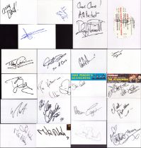 ENTERTAINMENT Collection of 20 signed white 6x4 inch cards including names of Sir Matthew Bourne