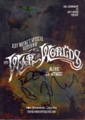 The War of the Worlds: Alive on Stage! Programme signed by David Essex and 2 others. Good condition.