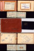 VINTAGE Autograph collection in 2 vintage books, names including Al Read, George Formby, Norman