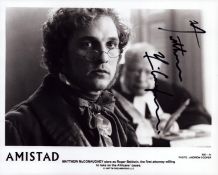 Matthew McConaughey signed 'Amistad' 10x8 inch promo photo. Good condition. All autographs come with