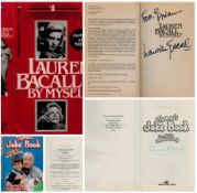 Books 2 x. Signed Lauren Bacall 'By me' paperback book. Plus, Signed Sarah Kennedy 'Thomas's Joke
