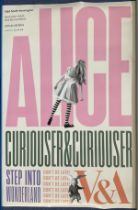 V&A South Kensington 20x30 Alice Curiouser & Curiouser Step into Wonderland promo colour poster.