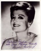 Angela Lansbury signed 10x8 inch black and white photo. DEDICATED. Good condition. All autographs