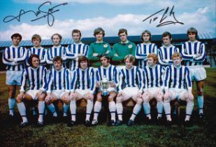 Football Autographed Huddersfield Town 12 X 8 Photograph: Colour, Depicting A Superb Image Showing