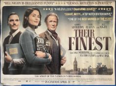Their Finest (Comedy) Original Movie Poster approx size 40 x 30 inches, Rolled, Good condition.