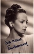Joan Greenwood signed 6x4 inch approx black and white postcard. Good condition. All autographs
