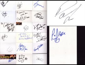 MUSIC Collection of 20 signed white 6x4 inch cards including names of Paul Cattermole (S Club 7),