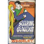 Tom Arnolda £150, 000 Xmas Spectacular 19x12 Sleeping Beauty on Ice colour promo poster. Good