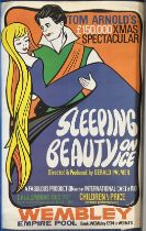 Tom Arnolda £150, 000 Xmas Spectacular 19x12 Sleeping Beauty on Ice colour promo poster. Good