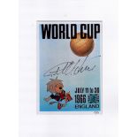 Geoff Hurst signed 16x12 World Cup 1966 mount. Good condition. All autographs come with a