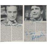 Francis Matthews, John Price and Annie Ambert multi signed 8x5 magazine cutout. Good condition.