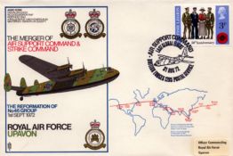 Aviation Flown FDC The Merger of Air Support Command & Strike Command. Date Stamped 31st August