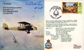 WWII Flown FDC signed by RAF Veteran. Date Stamped 1st January 1985. Good condition. All