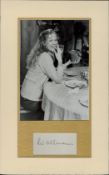 Liv Ullmann Actress Signed Card With Mounted 10x16 Photo. Good condition. All autographs come with a