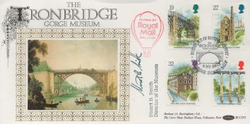 Stuart B Smith signed The Tronbridge Gorge Museum FDC. 4/7/89 Ironbridge postmark. Good condition.