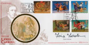 Fiona Fullerton signed Lewis Carroll FDC. 21/7/98 Daresbury postmark. Good condition. All autographs