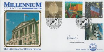 Lord King of Wartnaby signed Workers City Finance FDC. 4/5/99 City of London postmark. Good