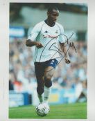 Frederic Kanoute signed 10x8 inch colour photo pictured while playing for Tottenham Hotspur. Good