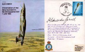 WWII Flown FDC signed by Air Marshal Sir Humphrey Edwardes Jones. Date Stamped 1st June 1984. Good