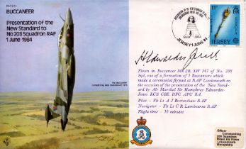 WWII Flown FDC signed by Air Marshal Sir Humphrey Edwardes Jones. Date Stamped 1st June 1984. Good