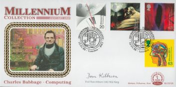 Prof Tom Killburn CBE FRS FDC. 12/1/99 London SW7 postmark. Good condition. All autographs come with