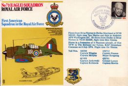 Aviation Flown FDC No.71 (Eagle) Squadron RAF, First American Squadron in the Royal Air Force.