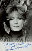 Joanna Van Gyseghem signed Black & White Photo. 5.5x3.5 Inch. Dedicated. Good condition. All