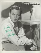 Actor John Agar signed 10x8 black and white vintage photo dedicated. John George Agar Jr., January