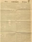 The Times 18 Feb 1836 original newspaper. Includes Duke of Wellington the Death of Copenhagen (