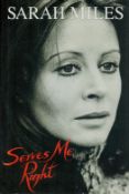 Serves Me Right by Sarah Miles 1994 First Edition Hardback Book published by Macmillan London,