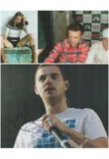 Entertainment collection of 3 signed colour photos. Signatures from Mike Skinner, Harry Judd and
