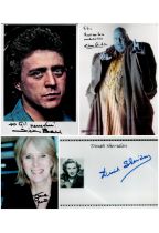 Tv Film collection of 5 signed items. 3 photos, 1 signature piece and 1 ALS. Signatures such as Nick