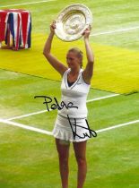 Petra Kvitova signed 5x4inch colour photo. Good condition. All autographs come with a Certificate of