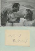 Multi signed John Clements & Kay Hammond signed autograph page include signed black & white photo.