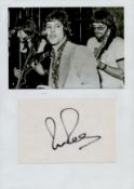 Dave Dee 12x8 Inch overall signature piece includes signed album page and black and white photo.