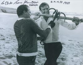 Terence Mountain signed 10x8 inch black and white photo pictured in his role in the Bond movie On