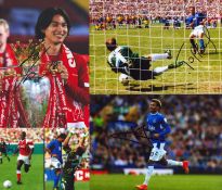 Football collection of 5 signed 12x8 inch colour photos including names of Dele Ali, Claudio