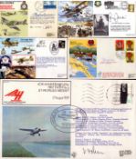 Military collection of 5 FDC. Signatures such as Victor Zohm, Lt Col J N Blashford Snell, Lt Gen G B